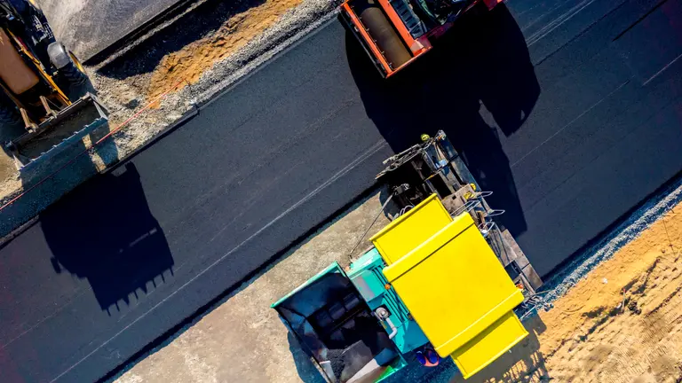 Bitumen being made