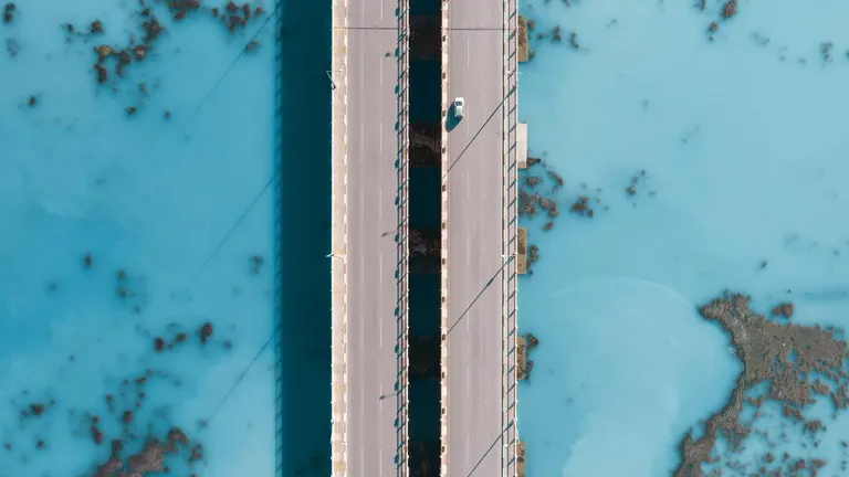 Bridge over the ocean