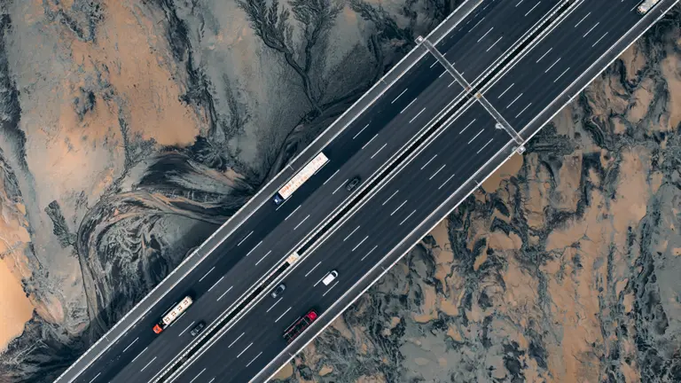 Bridge aerial shot